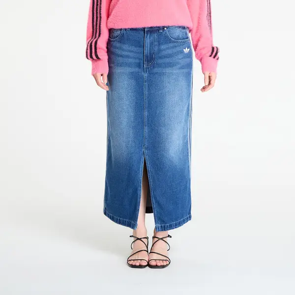 adidas Originals Krilo adidas Adicolor 3-Stripes Denim Pencil Skirt Indigo Denim S/36