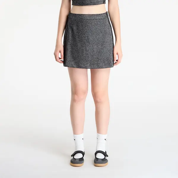 adidas Originals Krilo adidas Lurex® Mini Skirt Black/ Silver Met. L