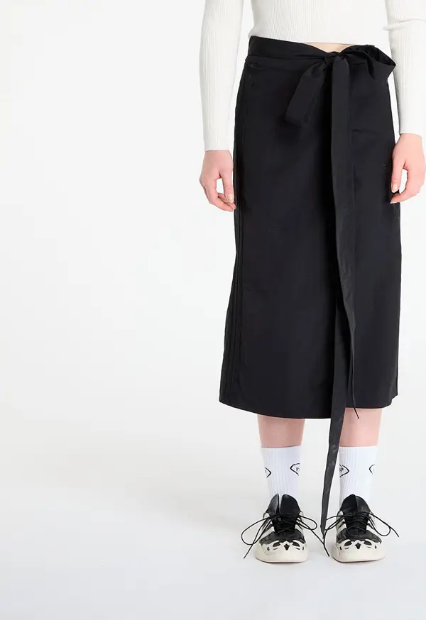 adidas Originals Krilo adidas Off-Placed 3-Stripes Maxi Skirt Black 6