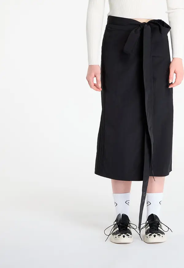 adidas Originals Krilo adidas Off-Placed 3-Stripes Maxi Skirt Black 8