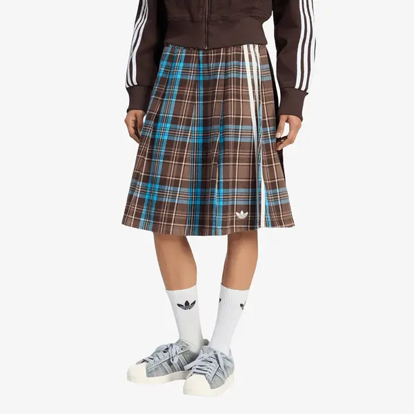 adidas Originals Krilo adidas Pleated Check Skirt Multicolor M