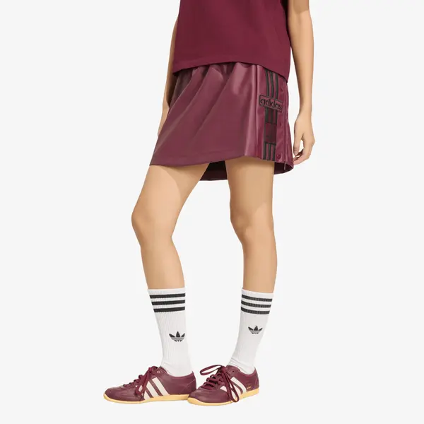 adidas Originals Krilo adidas Pleather Adibreak Skirt Maroon/ Black S