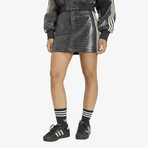 adidas Originals Krilo adidas Pleather Mini Skirt Black 10
