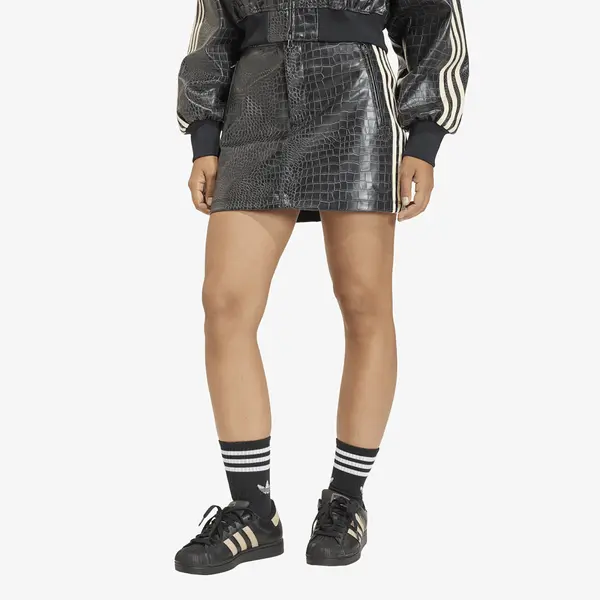 adidas Originals Krilo adidas Pleather Mini Skirt Black 14