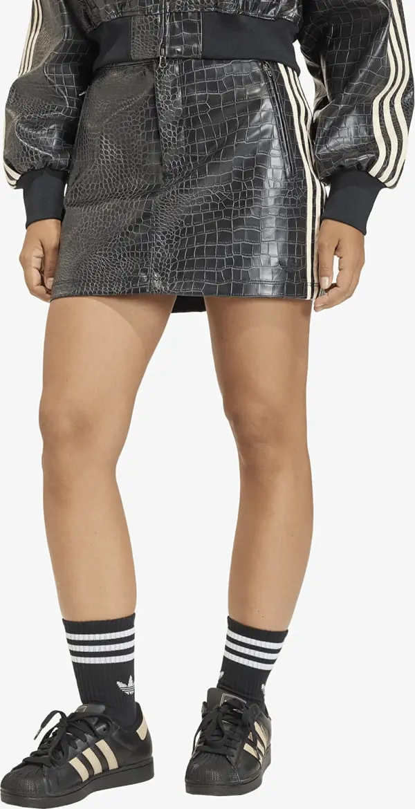 adidas Originals Krilo adidas Pleather Mini Skirt Black 14