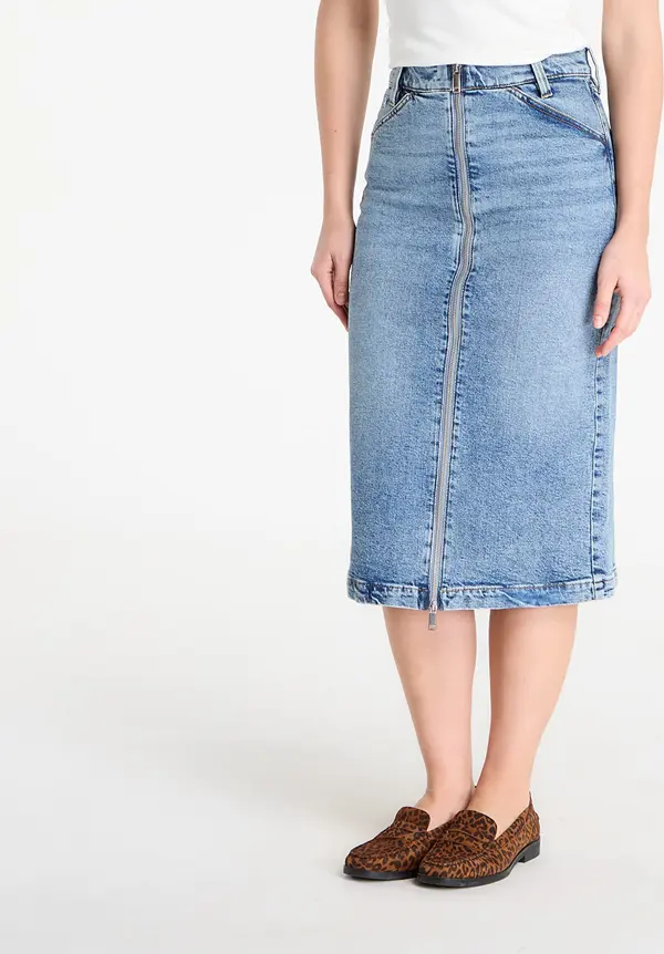 Calvin Klein Krilo Calvin Klein Jeans Denim Zip Front Skirt Blue 25