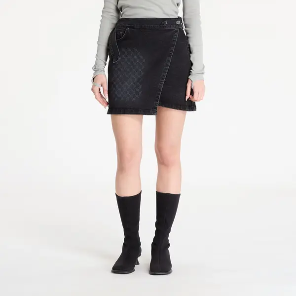 Daily Paper Krilo Daily Paper Mongram Wrap Denim Skirt Black S