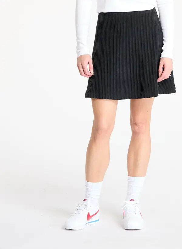 Nike Krilo Nike Sportswear Chill Knit Women's Ribbed Mini Skirt Black/ Black M