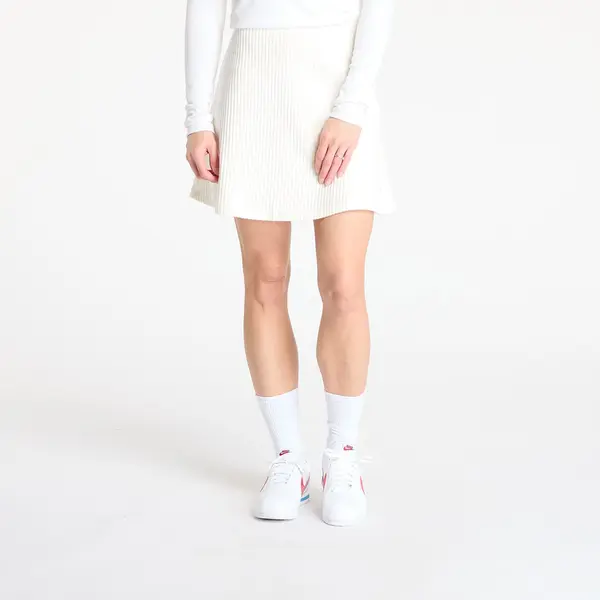 Nike Krilo Nike Sportswear Chill Knit Women's Ribbed Mini Skirt Sail/ Sail L