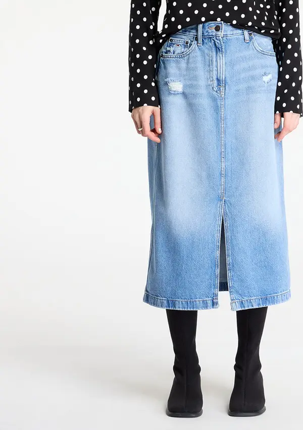 Tommy Hilfiger Krilo Tommy Jeans Claire Midi Skirt Denim 26