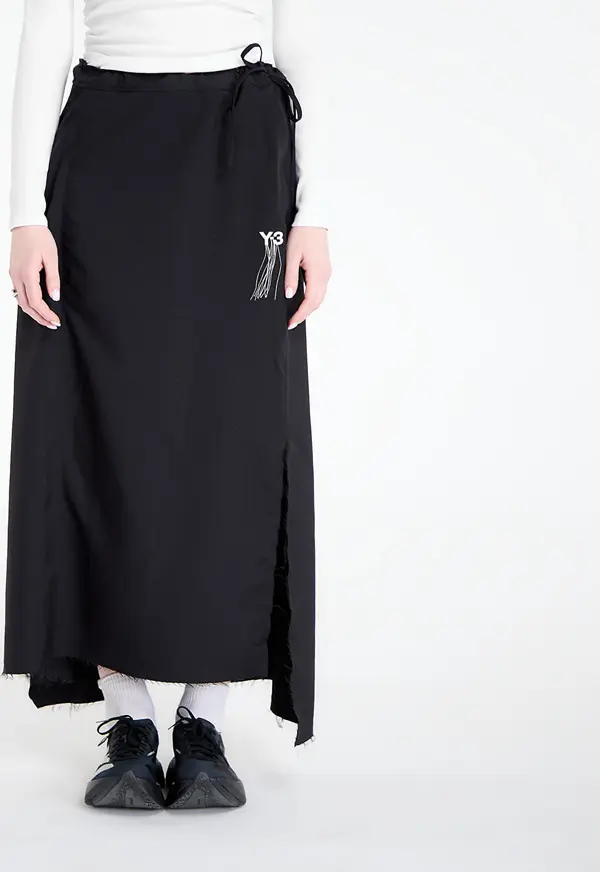 Y-3 Krilo Y-3 Sport Uniform Raw Cut 3 Stripes Skirt Black XS