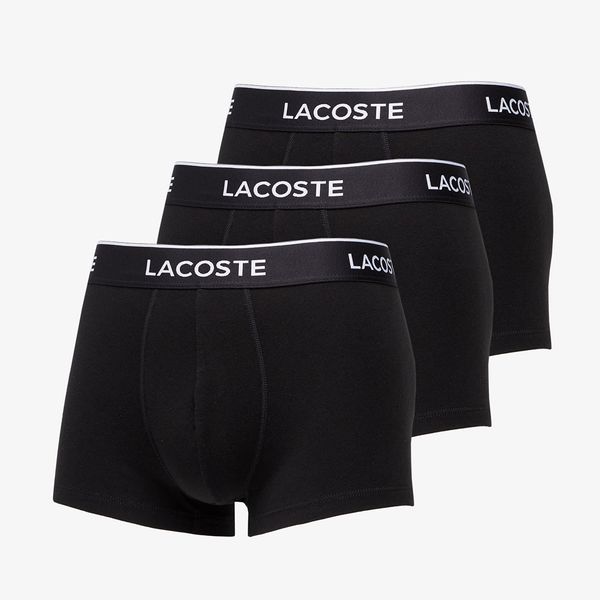 LACOSTE LACOSTE 3-Pack Casual Cotton Stretch Boxers Black