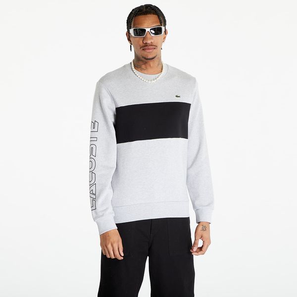 LACOSTE LACOSTE Men's Sweatshirt Silver Chine/ Black