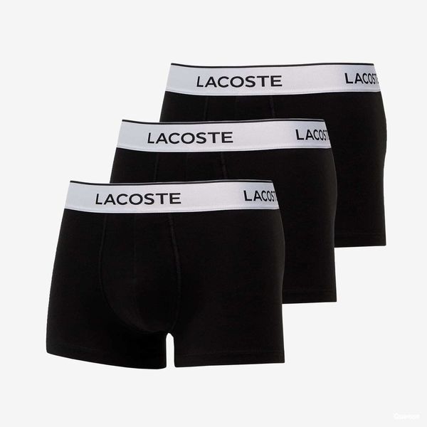LACOSTE LACOSTE Underwear Trunk 3-Pack Black