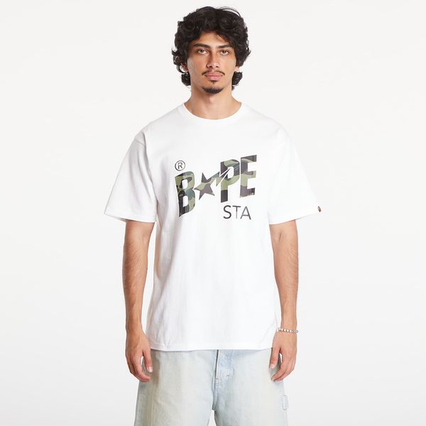 A BATHING APE Majica A BATHING APE 1St Camo Bape Sta Short Sleeve Tee White/ Green M