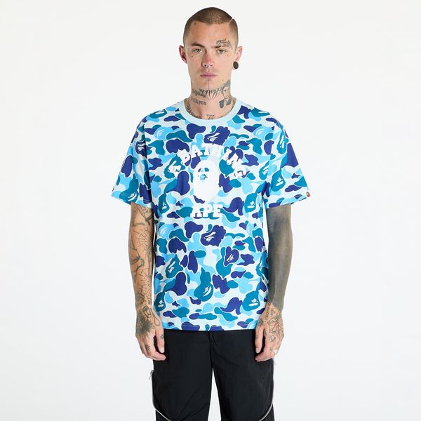 A BATHING APE Majica A BATHING APE Abc Camo College Tee Blue XXL