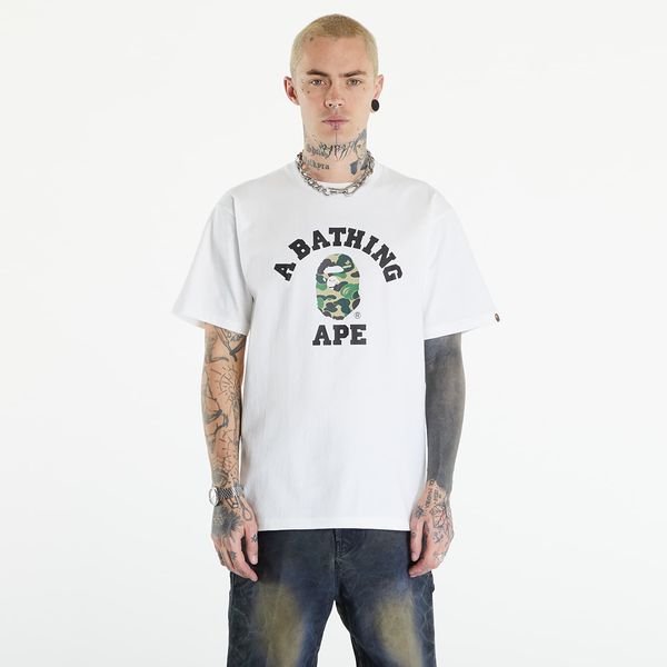 A BATHING APE Majica A BATHING APE Abc Camo College Tee White/ Green XXL