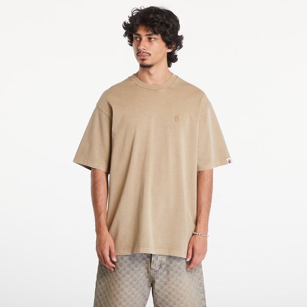 A BATHING APE Majica A BATHING APE Ape Head One Point Garment Dyed Pocket Relaxed Fit Tee Beige M