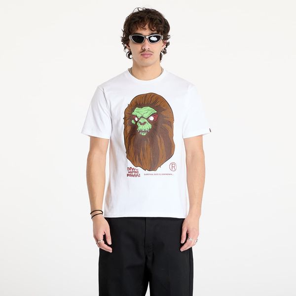 A BATHING APE Majica A BATHING APE Bape Horror Mad Face UNISEX Tee White L