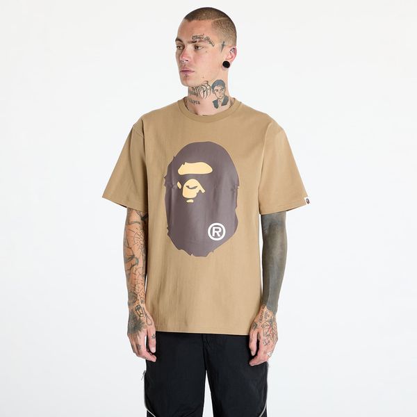 A BATHING APE Majica A BATHING APE Big Ape Head Tee Beige XL