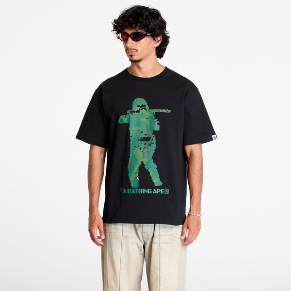 A BATHING APE Majica A BATHING APE Bitmap Soldier Tee M Black XXL