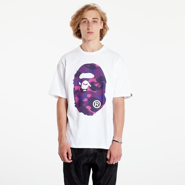 A BATHING APE Majica A BATHING APE Color Camo Big Ape Head Tee White/ Purple M