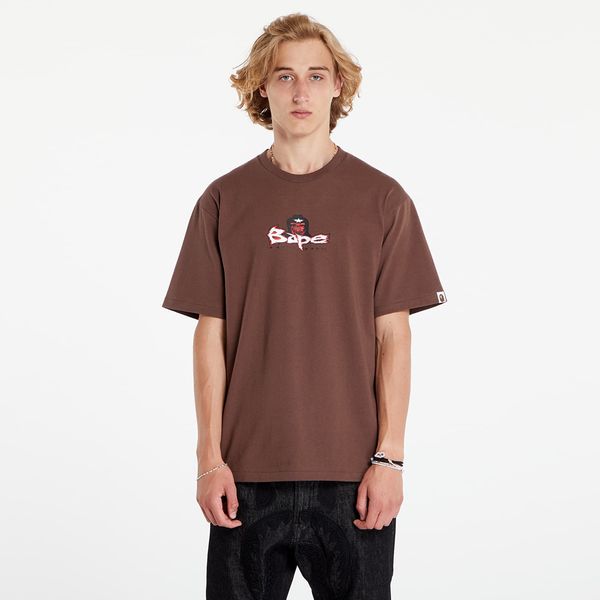 A BATHING APE Majica A BATHING APE Color Camo Mad Ape Tee Brown M