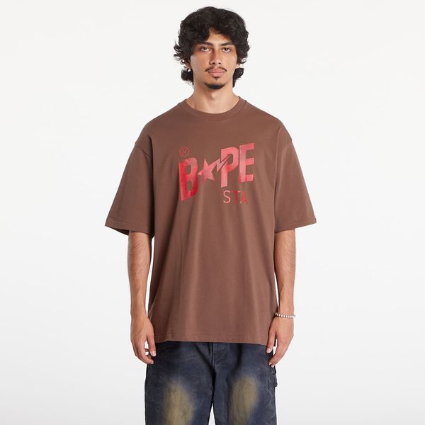 A BATHING APE Majica A BATHING APE Floral Solid Camo Bape Sta Logo Relaxed Fit Short Sleeve Tee Brown L