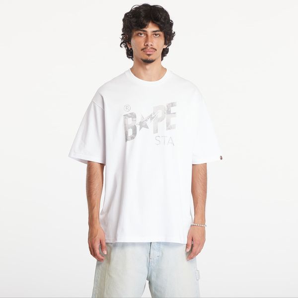 A BATHING APE Majica A BATHING APE Floral Solid Camo Bape Sta Logo Relaxed Fit Short Sleeve Tee White XL