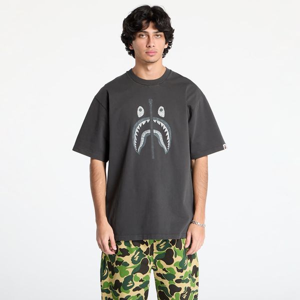 A BATHING APE Majica A BATHING APE Garment Dye Shark Relaxed Fit Tee Black M