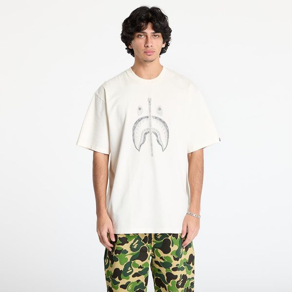 A BATHING APE Majica A BATHING APE Garment Dye Shark Relaxed Fit Tee Ivory XL