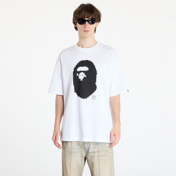 A BATHING APE Majica A BATHING APE Pixel Ape Head Relaxed Fit Tee White L