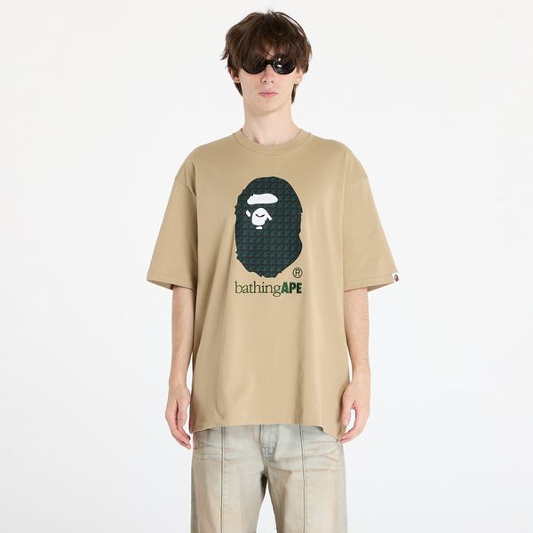 A BATHING APE Majica A BATHING APE Sta Houndstooth By Bathing Ape Relaxed Fit Tee M Beige L