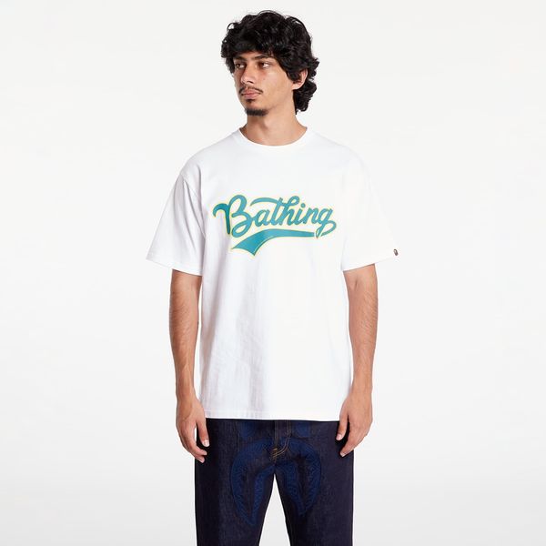 A BATHING APE Majica A BATHING APE Varsity Baseball Logo Tee White L