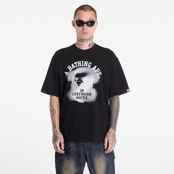 A BATHING APE Majica A BATHING APE Water Print College Logo Relaxed Fit Short Sleeve Tee Black XL