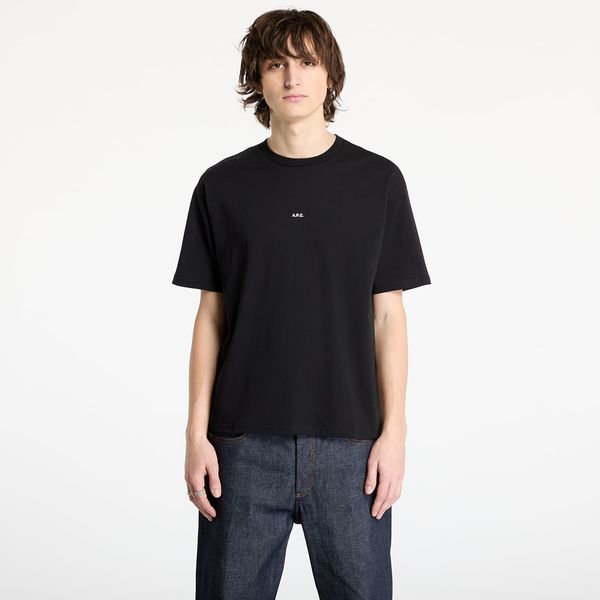 A.P.C. Majica A.P.C. Boxy Micro Logo T-Shirt Black L