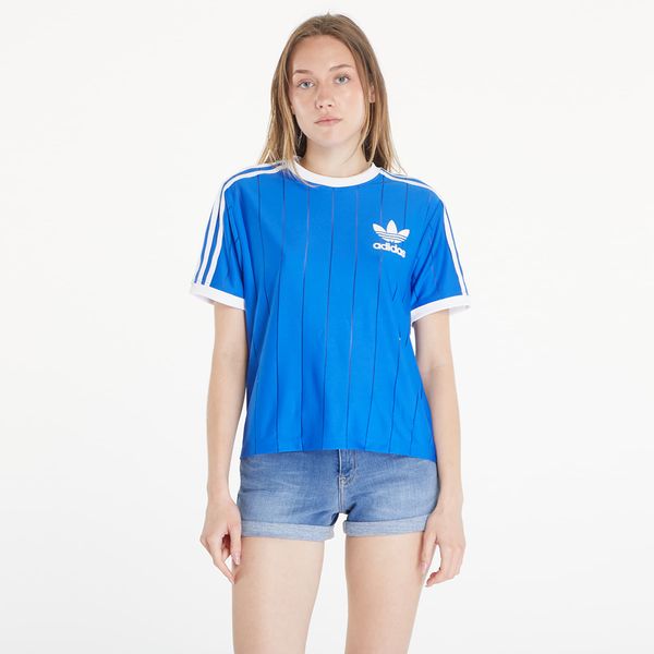 adidas Originals Majica adidas Adicolor 3 Stripes Pinstripe Short Sleeve Tee Blue L