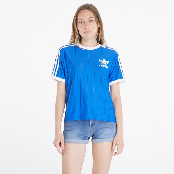 adidas Originals Majica adidas Adicolor 3 Stripes Pinstripe Short Sleeve Tee Blue XS