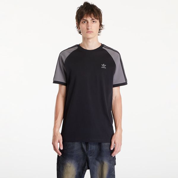 adidas Originals Majica adidas Cb 3-Stripes Tee Black/ Grey Four L