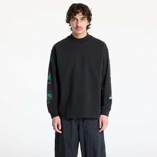 adidas Originals Majica adidas Equipment Long Sleeve Graphic Tee Black/ Black S