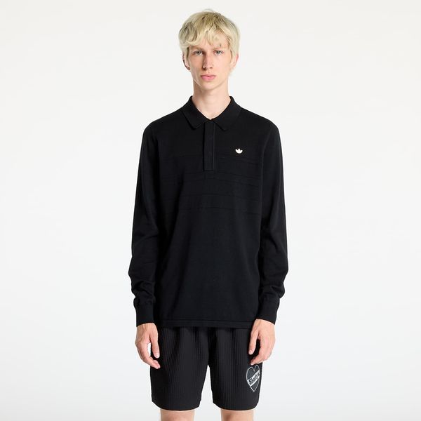 adidas Originals Majica adidas Long Sleeve Polo Tee Black L