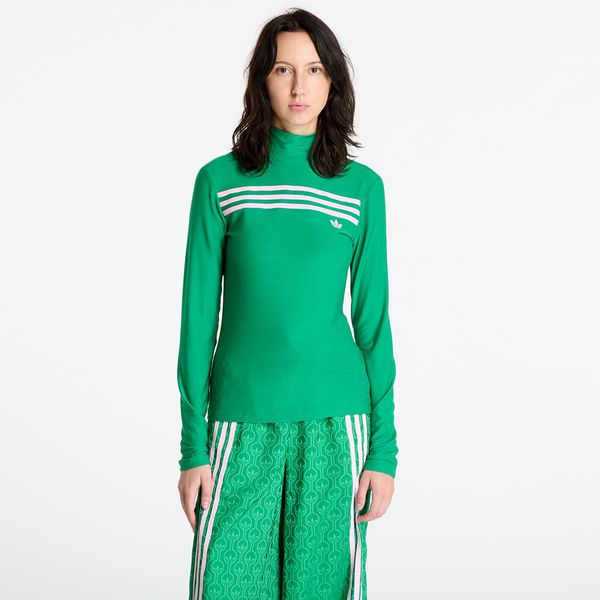 adidas Originals Majica adidas Longsleeve 3-Stripe Tee Green M