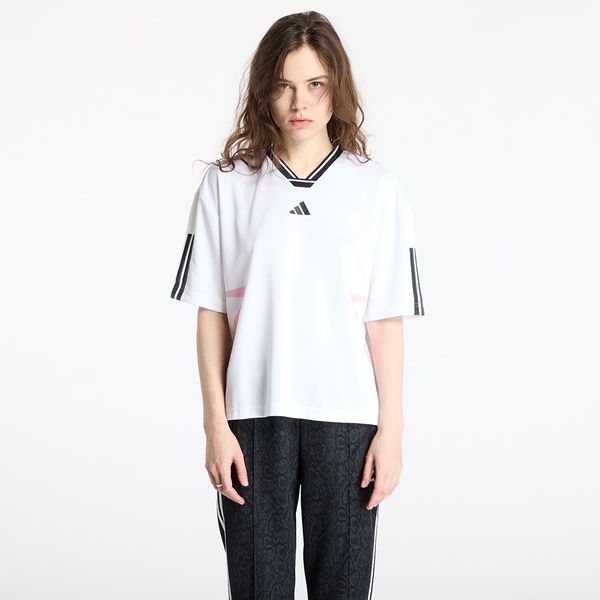 adidas Originals Majica adidas Tiro Cut 3 Stripes Color Block Boyfriend T-Shirt White/ Black/ True Pink S