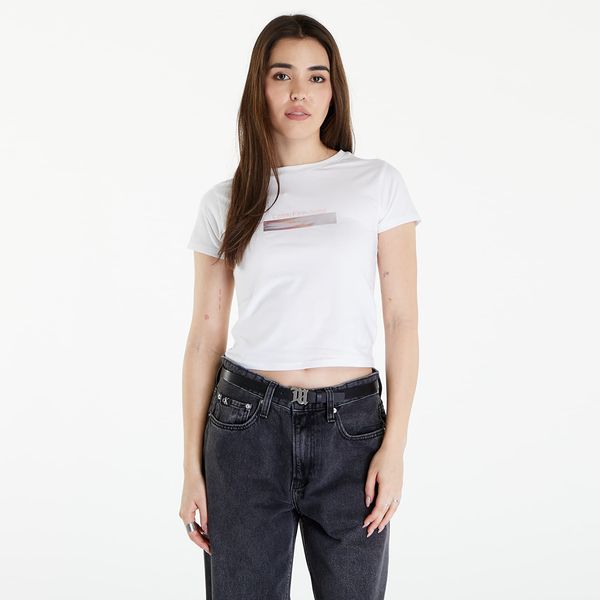 Calvin Klein Majica Calvin Klein Jeans Diffused Box Fitted Short Sleeve Tee Bright White L