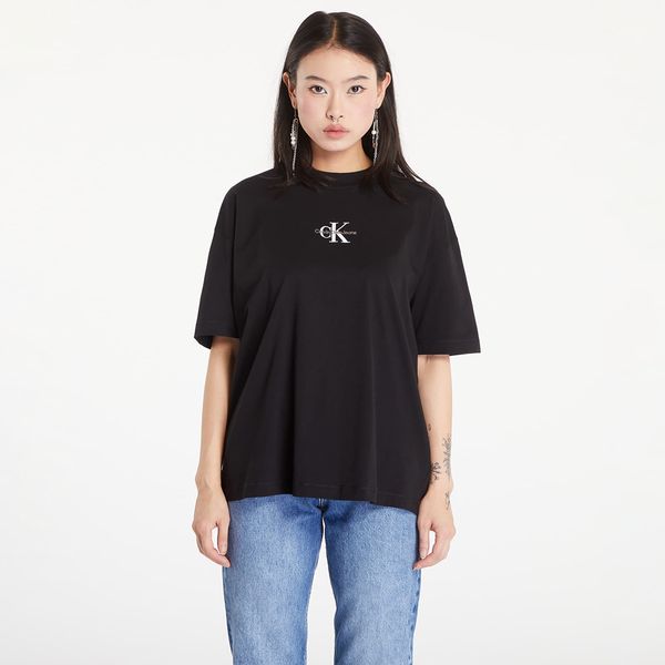Calvin Klein Majica Calvin Klein Jeans Monogram Boyfriend T-Shirt Black XS