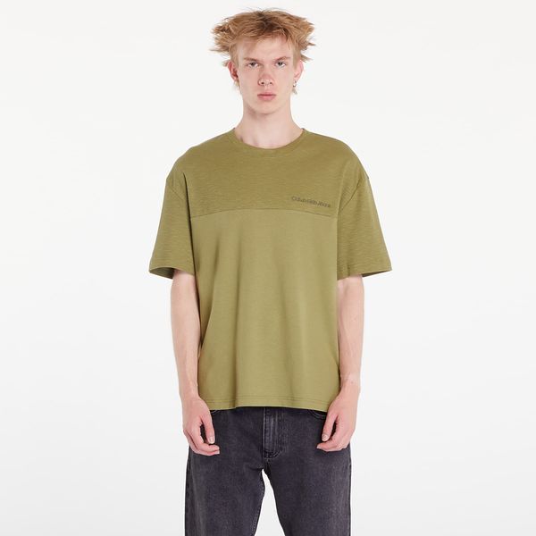 Calvin Klein Majica Calvin Klein Jeans Texture Mix Cotton T-Shirt Dark Juniper S