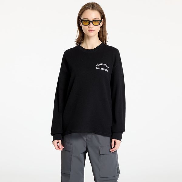 Carhartt WIP Majica Carhartt WIP Basics Script Long Sleeve Tee UNISEX Black/ White XS