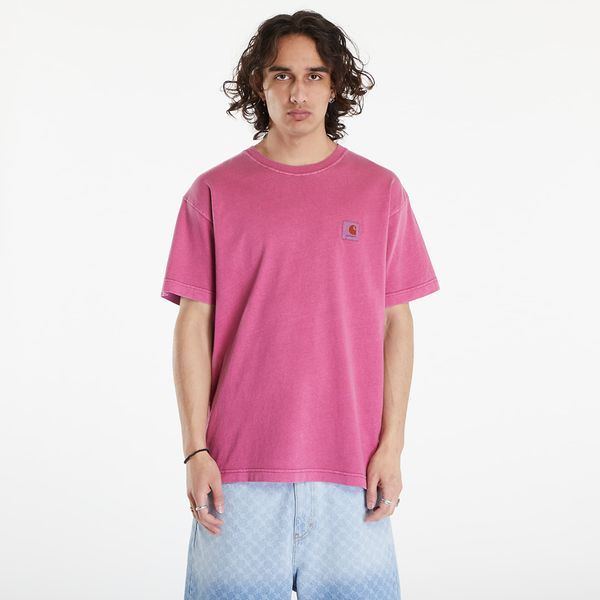 Carhartt WIP Majica Carhartt WIP Nelson Short Sleeve T-Shirt UNISEX Magenta Garment Dyed XXL