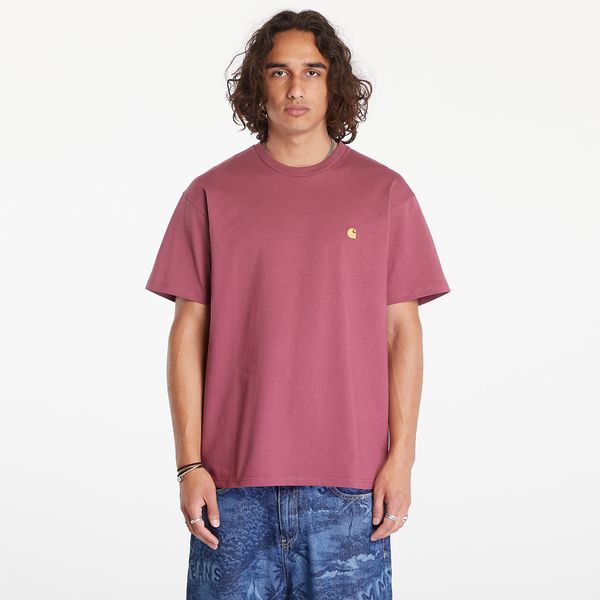 Carhartt WIP Majica Carhartt WIP Short Sleeve Chase T-Shirt UNISEX Dusty Fuchsia/ Gold S