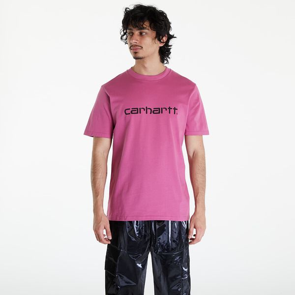 Carhartt WIP Majica Carhartt WIP Short Sleeve Script T-Shirt UNISEX Magenta/ Black XL